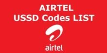 AIRTEL ussd codes